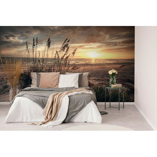 Originálna samolepiaca fototapeta západ slnka z pláže