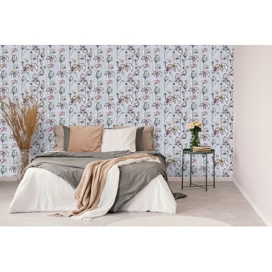 Samolepiaca tapeta nádherný vintage vzor kvetín