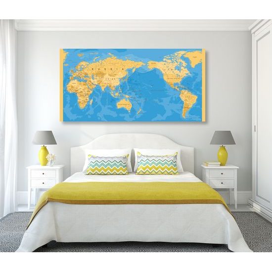 Obraz mapa sveta v nevšednom prevedení