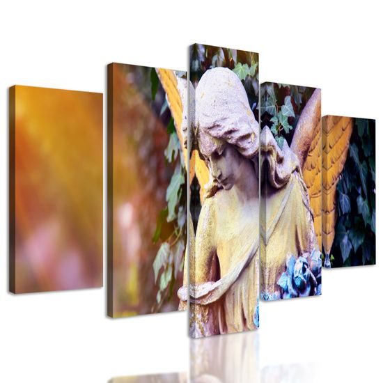 5-dielny obraz impozantný anjel