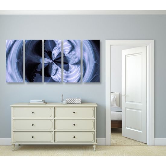5-dielny obraz krásy abstraktných tvarov