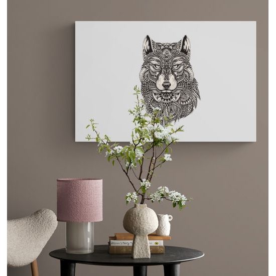 Obraz majestátny vlk samotár
