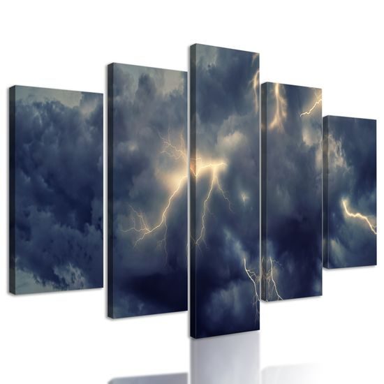 5-dielny obraz hromobitie