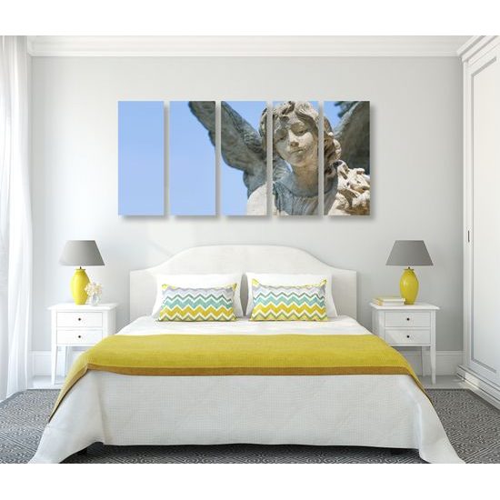 5-dielny obraz veľká socha anjela