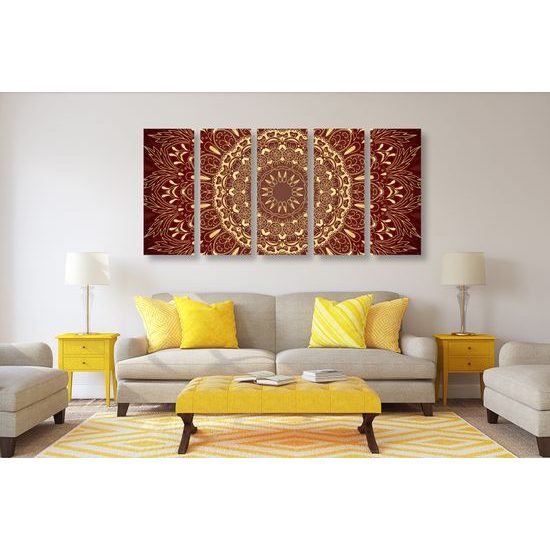 5-dielny obraz luxusná Mandala