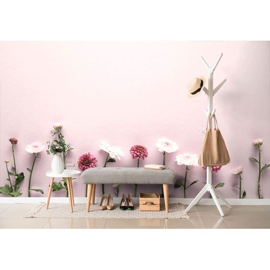 Samolepiaca fototapeta malebné zátišie z chryzantém