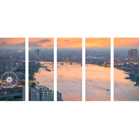 5-dielny obraz čarovný Bangkok