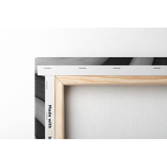 Obraz drevená špirála v čiernobielom prevedení