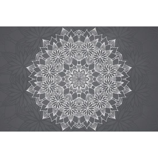 Tapeta umelecká abstrakcia s kvetinovým motívom