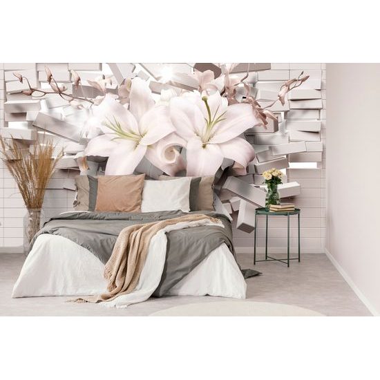 Tapeta ľalia v abstraktnom prevedení