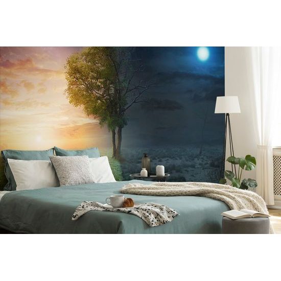 Tapeta spojenie dňa s nocou