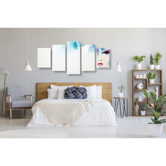 5-dielny obraz ženská nežnosť