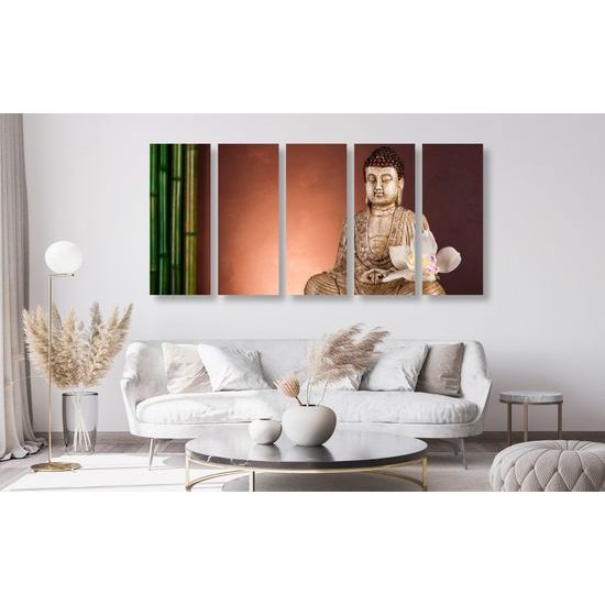 5-dielny obraz majestátny Budha
