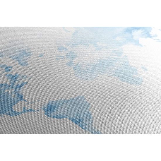 Obraz svetlomodrá mapa sveta