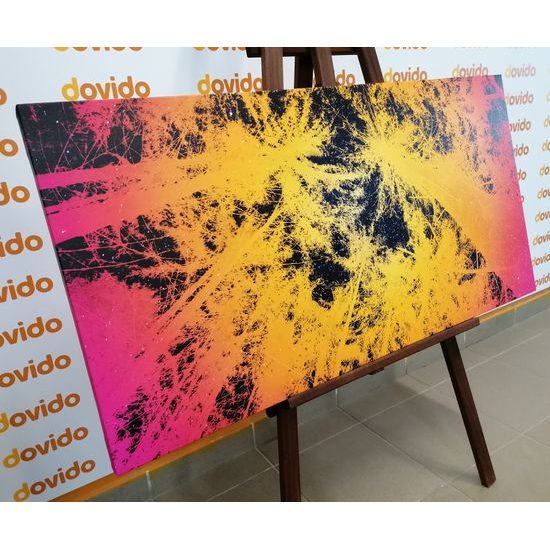 Obraz abstrakcia tropického lesa