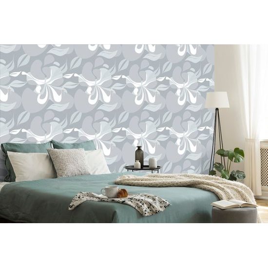 Samolepiaca tapeta nežná elegancia v modrých odtieňoch