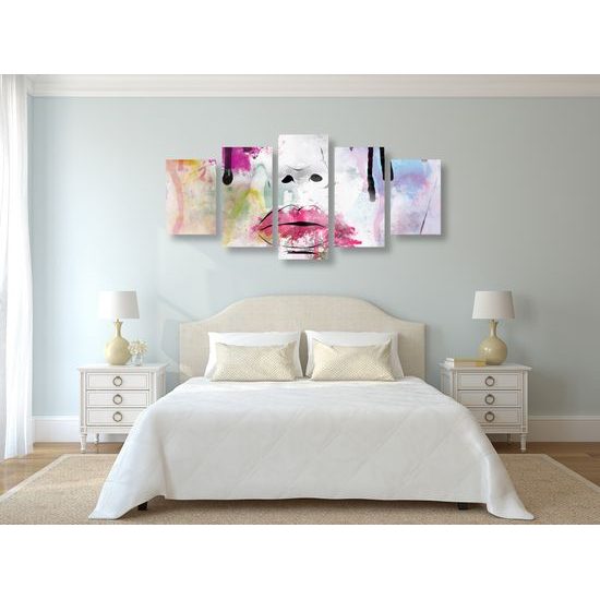 5-dielny obraz sila ženy