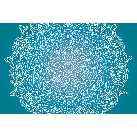 Tapeta ukľudnujúca modrá Mandala