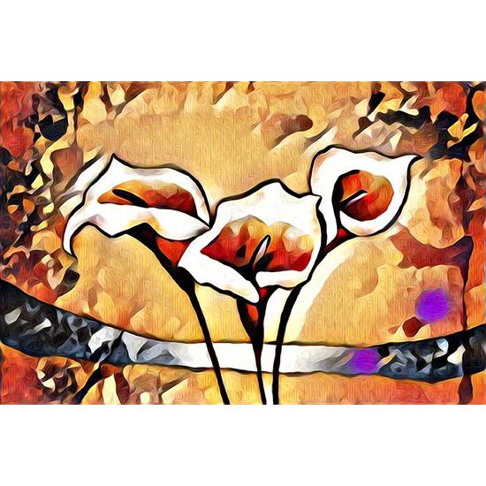 Zaujímavá tapeta kaly v etno prevedení