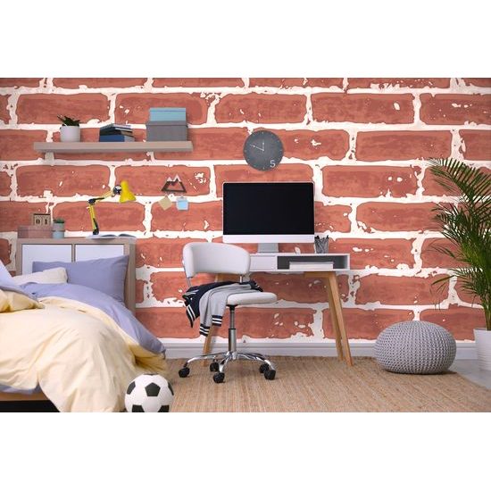 Tapeta červená tehlová stena