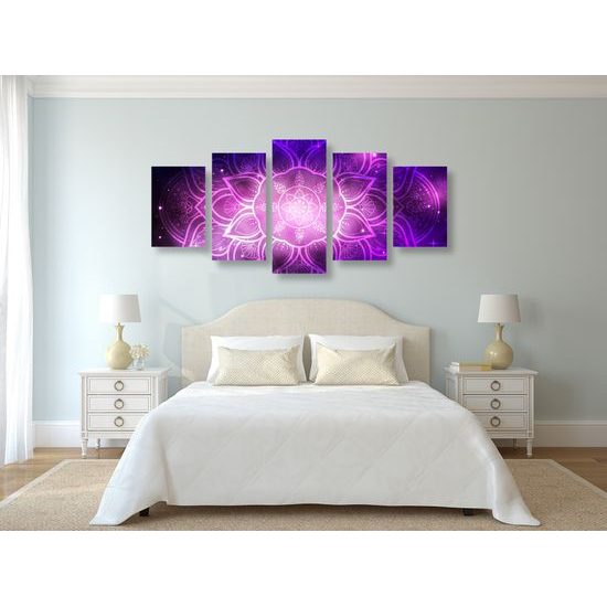 5-dielny obraz galaktická Mandala