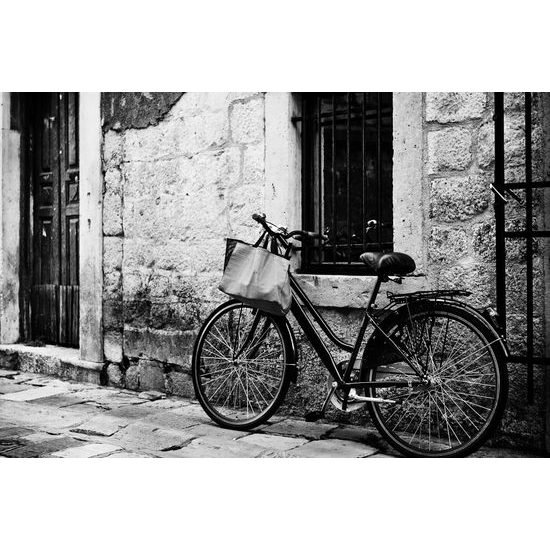Obraz bicykel v čiernobielom prevedení
