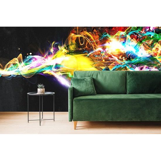 Samolepiaca tapeta nezvyčajná hra farieb