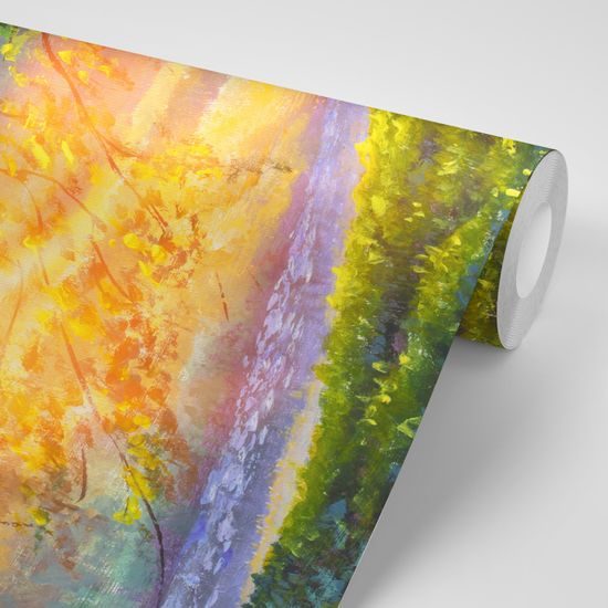 Samolepiaca tapeta prebúdzajúci sa ranný les