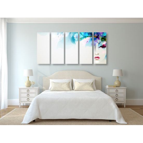 5-dielny obraz ženská nežnosť