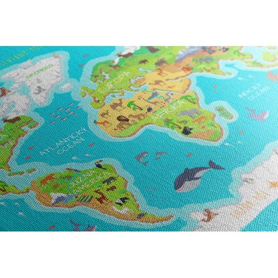 Obraz detská obrázková mapa