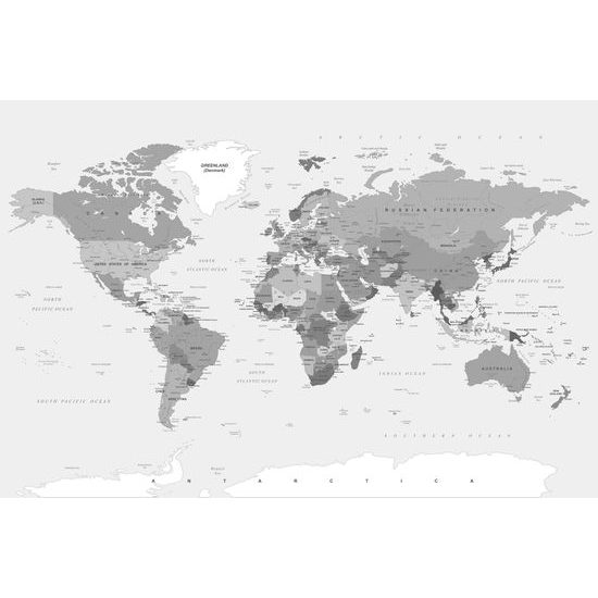 Obraz na korku čiernobiela školská mapa