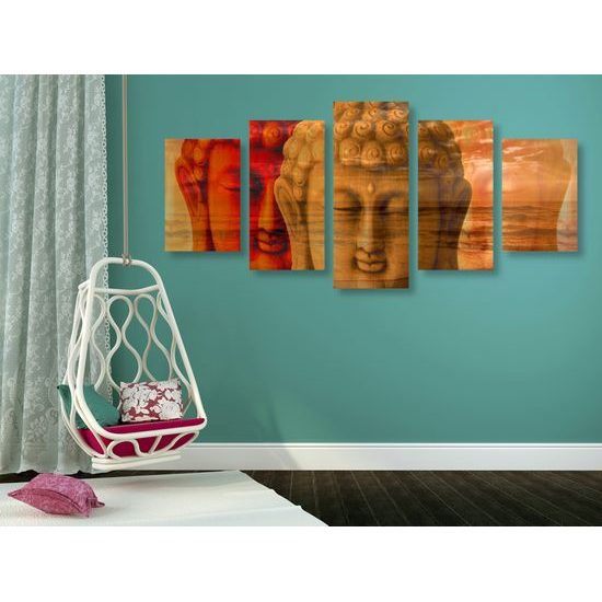 5-dielny obraz tri tváre Budhu