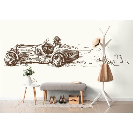 Samolepiaca tapeta historické pretekárske auto