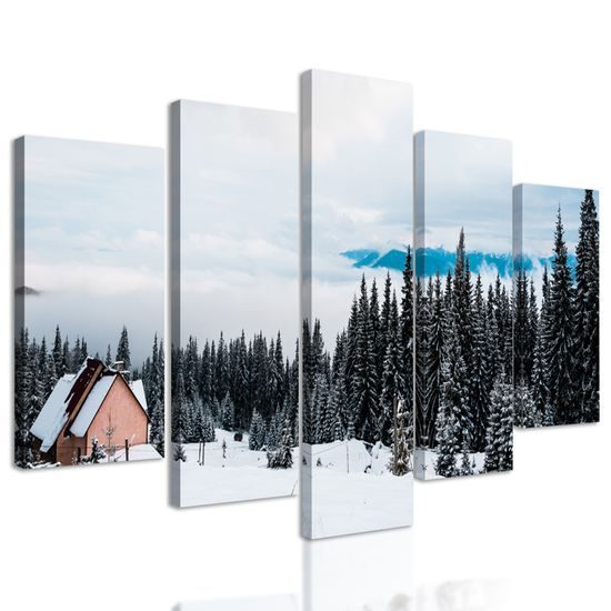 5-dielny obraz rozprávková krajinka