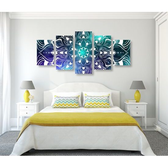 5-dielny obraz vesmírna Mandala