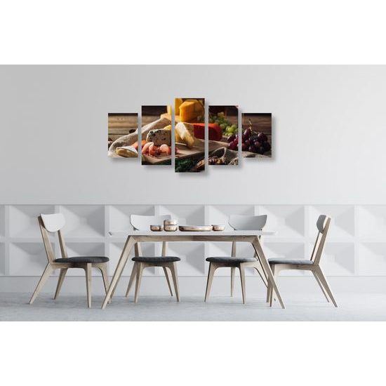 5-dielny obraz romantická večera