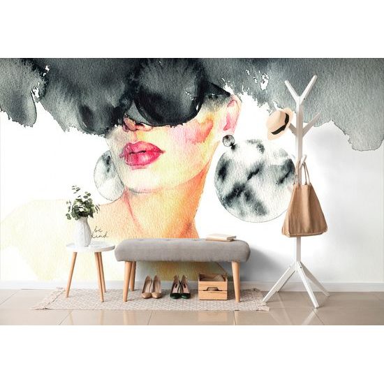 Očarujúca samolepiaca tapeta pôvabná dáma