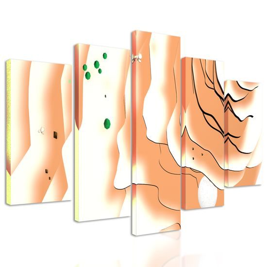 5-dielny obraz piesočné duny