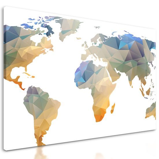 Obraz luxusná mapa sveta