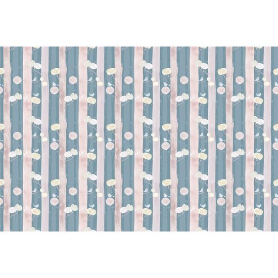 Samolepiaca tapeta vtáčiky na konároch na modrom pozadí