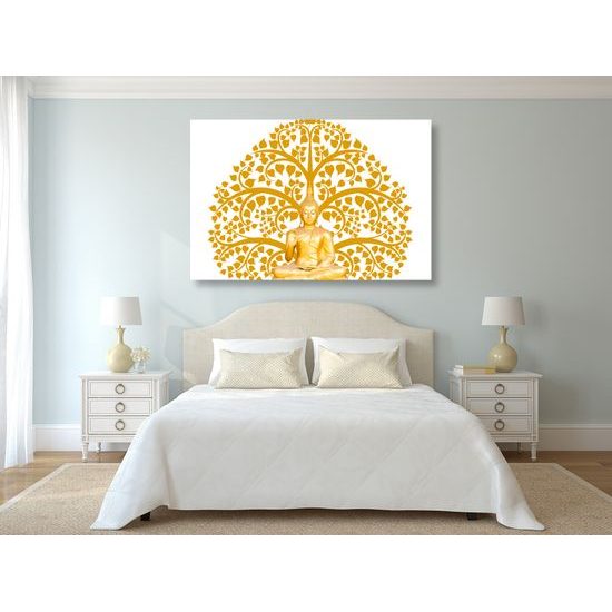 Obraz zlatá soška Budhu