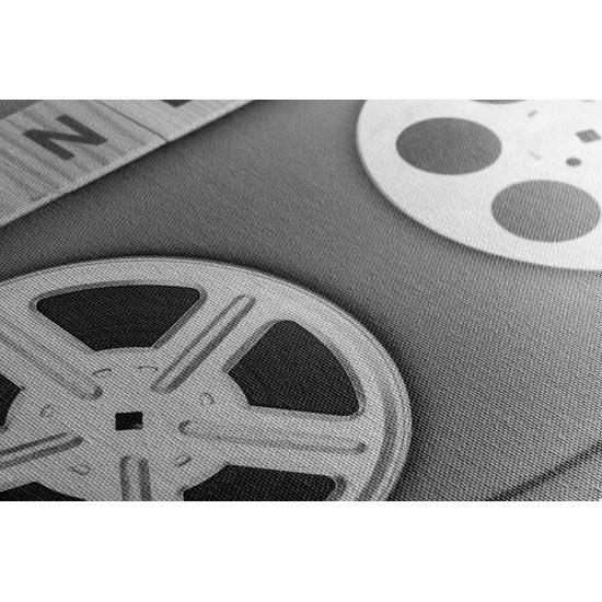 Obraz historické kino v čiernobielom prevedení