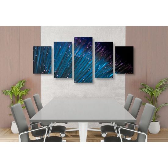 5-dielny obraz moderná abstrakcia