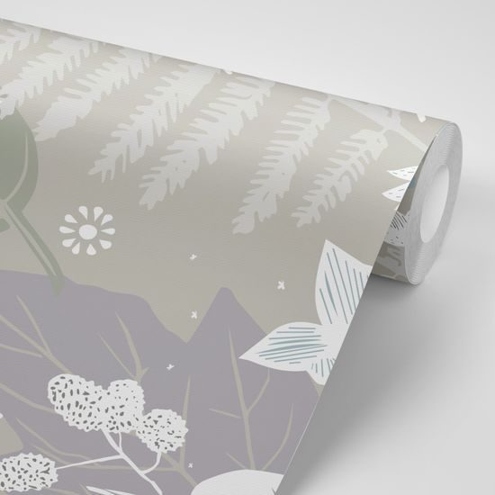 Samolepiaca tapeta folklórny motív v zelenom prevedení