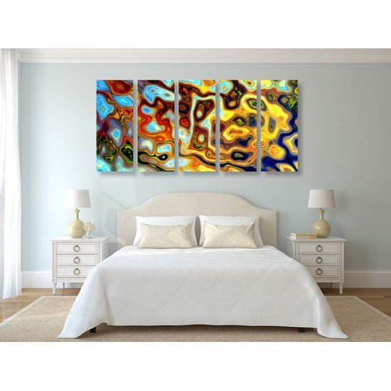 5-dielny obraz magické vzory