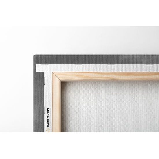 Obraz zapadajúce slnko nad krajinou v čiernobielom prevedení