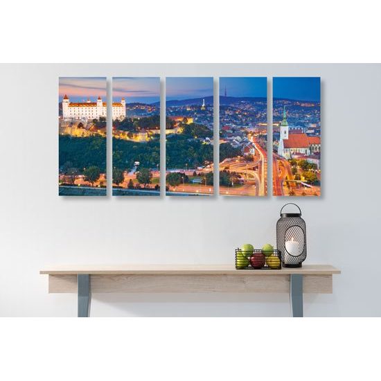 5-dielny obraz Bratislavský hrad