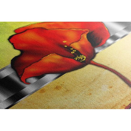 Obraz vintage vlčí mak