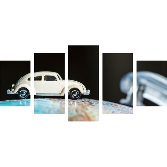 5-dielny obraz cesta okolo sveta