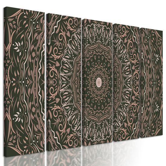 5-dielny obraz ukľudnujúca Mandala